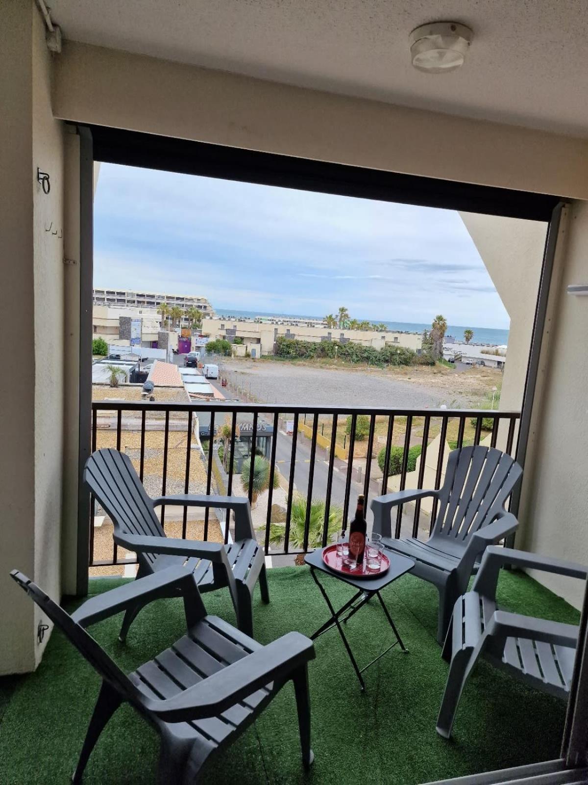 Cap d'Agde Naturiste Héliopolis F61 vue mer Eksteriør bilde